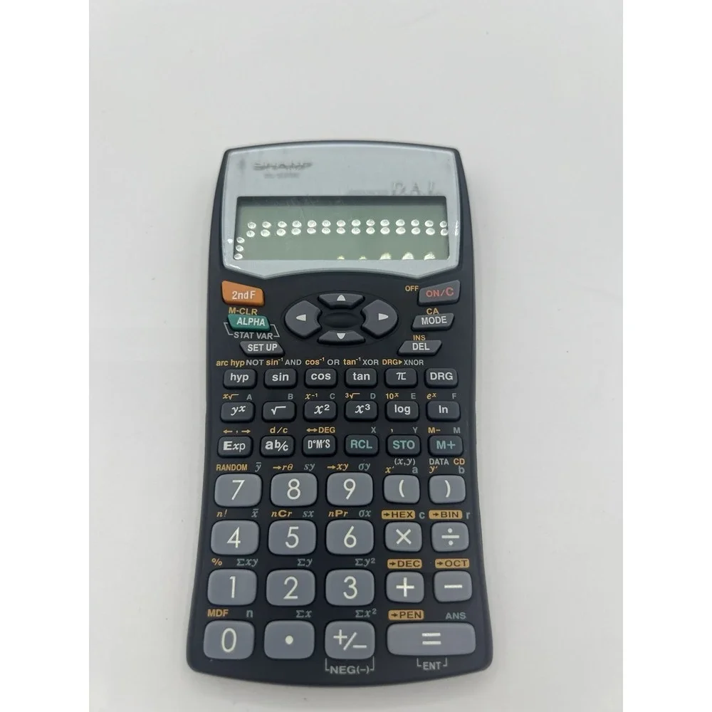 Sharp EL-531W Scientific Calculator 10-Digit LCD Battery Powered Tested Works